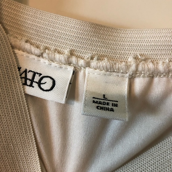 Pretty Cato Beige Lace Hi Low Skirt Midi in Size Large - Picture 4 of 4